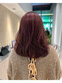レイヤーカット/ レッドブラウン