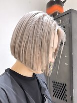 ヲタク(wotaku.) ミルクティーベージュハイトーンカラーボブミニボブぷつっとボブ