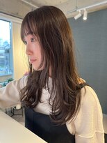 アム(amu)&nbsp;ロングレイヤー×透明感ベージュ×小顔カット☆