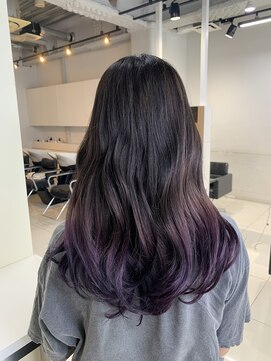 アライブ ハラジュク(ALIVE harajuku) 結んで隠せるラベンダーグラデーション