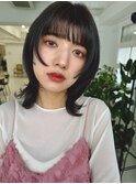 【阿形】姫カット×ウルフカット ミディアムレイヤーカット