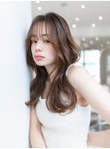  顔周りカット韓国レイヤー前髪髪質改善トリートメント
