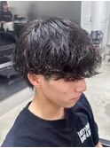 波巻きパーマツイストスパイラルパーママッシュメンズ名駅