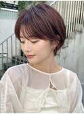 毛流れショート#イメチェン#外ハネボブ#美髪#ワイドバング