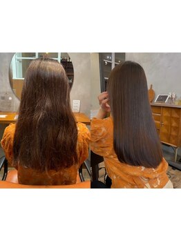 乾かすだけで決まる！自然で柔らかな縮毛矯正/最高級の薬剤を使った美髪矯正◇