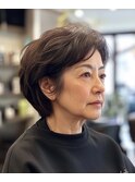 50代大人ショート【松戸#五香#白髪染め#カラー専門店】