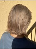 ショートボブレイヤーカットミディアムウルフくびれ透明感カラー