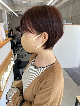 エヴァン(HEVIN) マッシュショート☆ピンクブラウン