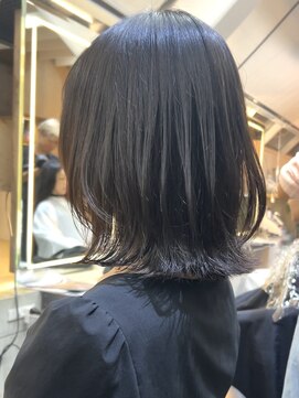 ロンド 表参道店(Lond) イメチェン外ハネボブ美髪ワイドバングレイヤー縮毛矯正