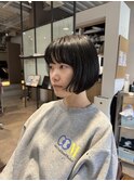 黒髪×フレンチボブ