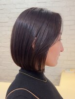 ソワネ 表参道(soigne)&nbsp;ショートボブくびれショートヘア顔周りレイヤー白髪ぼかし30代