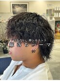 はねない！くるくるしない！縦落ちパーマ