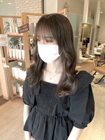 ルーム 郡山店(ROOM)&nbsp;透明感抜群!!ブリーチなしWカラーで染めるオリーブベージュ◎