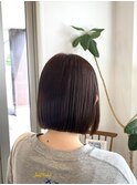 丸型/卵型/ホワイトグレージュ/ミニウルフ/チェリーブラウン