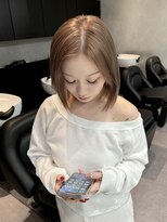 ミル 心斎橋(MIL)&nbsp;ミルクティーベージュ/ハイトーン/ブリーチ/髪質改善/心斎橋