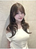 オリーブベージュ×フォワード巻き