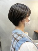 丸みショート×髪質改善トリートメント