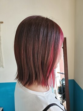 キキヘアメイク(kiki hair make) インナーカラー☆ピンク★