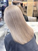 サンク 原宿 表参道(cinq) 韓国ヘア顔周りレイヤーミルクティーベージュグレージュカラー