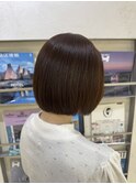 【 YUCCA 】大人可愛い20代30代40代ボブ/ミルクティーベージュ