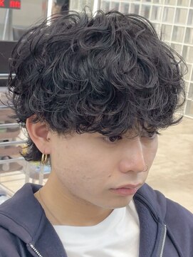 フィフス(fifth) 原宿シャドウパーマルーズパーマメンズカットラウンドマッシュ