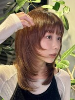 ミンクスリッカ 表参道(MINX RICCa) 顔まわり×ミディアムレイヤー