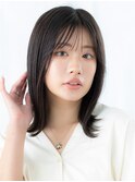 暗髪ツヤ髪シースルーバングくびレイヤーe小山20代30代40代