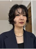 ウルフパーマウルフカットパーママレットヘアショートパーマ