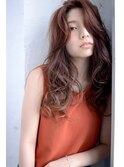 艶ブラウン × シフォンperm