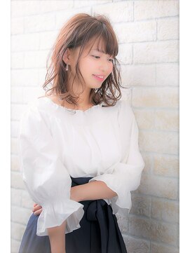 ソア 武蔵小杉(SOAR) 大人かわいい無造作カールとデザインカラー小顔ボブディ