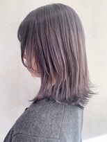 ラベンダーグレー_ローライトスリークボブ厚めバング_ba288042