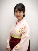 卒業式セット＆袴着付　着物ヘア　大人かわいい　神保町
