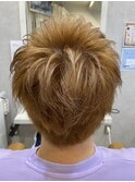 メンズミルクティーカラー♪刈り上げマッシュでモテスタイル