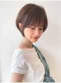 大人可愛い 20代30代40代 ショートボブ 丸みショート