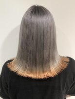 ヘアサロン ハクギンザ(hair salon haku GINZA)&nbsp;【haku/川口】外ハネロブ×裾カラー【銀座／銀座5丁目】