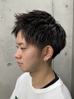 フイ 代々木(Hui)&nbsp;メンズ/アップバング/ツーブロックマッシュ/束感ショート/波巻き