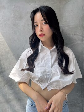 ロンド ストラーダ 心斎橋(Lond strada) 韓国前髪顔周りロング×インナーグレージュ[心斎橋/髪質改善]