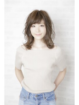 アフロディーテ 銀座(APHRODITE GINZA) 黒髪/グレーベージュ/レイヤーロング/前髪パーマ/銀座