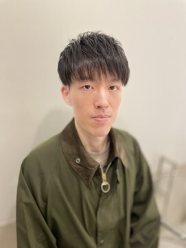ヨシザワインク プレミアム 築地店(YOSHIZAWA Inc. PREMIUM) ビジネスツーブロック/ナチュラル流し/アマッシュバングスタイル