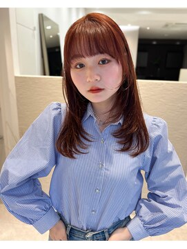 シュク 高円寺(SYUK) kanna【高円寺中野】後れ毛/顔周りレイヤー/ワイドバング/抜け感