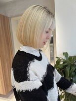 ガリカ 大名(Gallica)&nbsp;【森千晶】透明感ホワイトブロンド/お洒落ボブ/艶髪透明感カラー