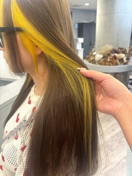 ルーブ トウキョウ(Loob. TOKYO) デザインカラーインナーカラー裾カラーエンドカラーボブウルフ