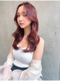 Siena ロング×ピンクブラウン　20代30代　渋谷