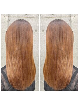 プリンシペ(PRINCIPE) 縮毛矯正ダメージレスカラー超音波トリートメント(縮毛矯正ver)