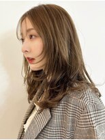 メゾンアクア 表参道(Maison ACQUA)&nbsp;☆ブリーチなしダブルカラー オリーブ オリーブベージュ ボブ