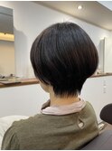 美シルエットショートボブ40代50代60代ショート、ボブ