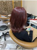 ウェーブミディアムメルティカラー×レイヤーカット韓国[北千住]