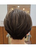 【立川 ハイライトショート マットグレージュ30代40代50代60代】