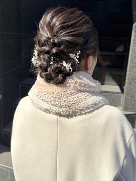 ラミエバイメルト 下北沢(lamie by melt) 花田/ヘアセット/結婚式ヘアセット/ヘアアレンジ/着物/下北沢