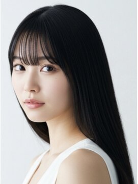 エス 天満扇町(esu) ya1艶髪/髪質改善カラー/黒髪/シースルーバング